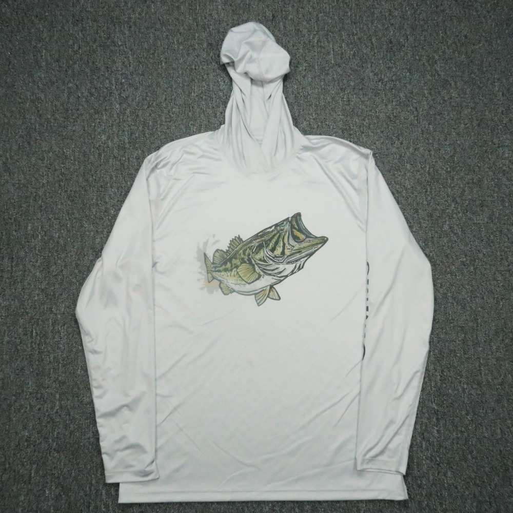 Simms Hoodie Mens Medium Gray Performance Fly Fishing Long Sleeve Outdoors‎